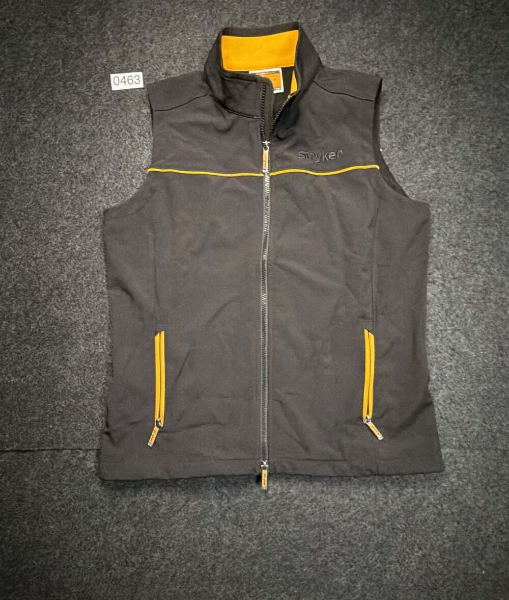Stryker Full Zip Soft Shell Vest Black Yellow